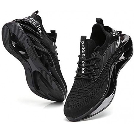 Men Sport Running Shoes Athletic Tennis Walking Sneakers Black